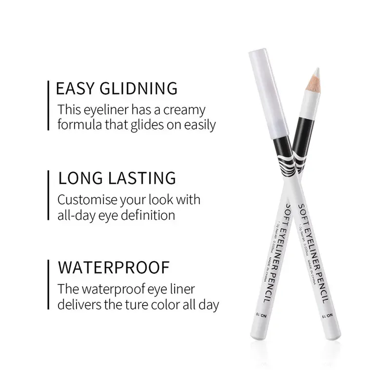 Eyeliner Pencil Eye Styling Pen Professional Portable Quick-dry Eye Liner Pen White for Female Make Up Beauty Cosmetics Tools