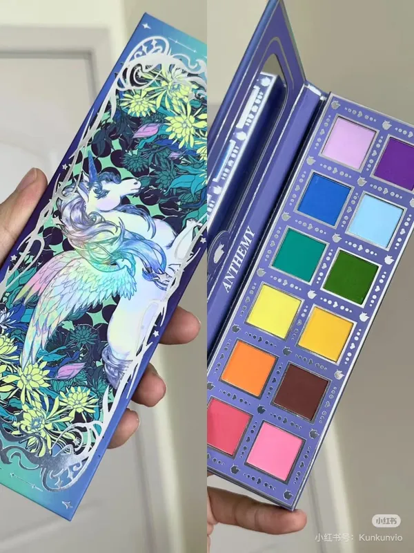 Anthemy10 cor shimmer fosco sombra camaleão diamantes perolados brilhar brilhantemente sombra maquiagem paleta cosméticos