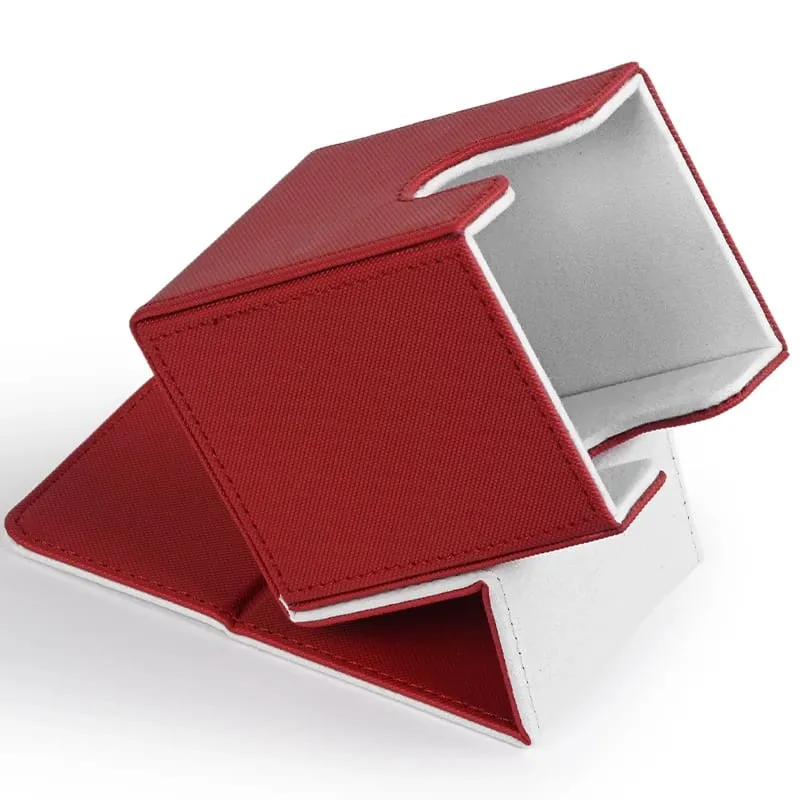Caixa de baralho de cartas com capacidade para mais de 100 cartas de couro pu, caixa de armazenamento de cartões para jogos tcg, cartas comerciais. — image 6