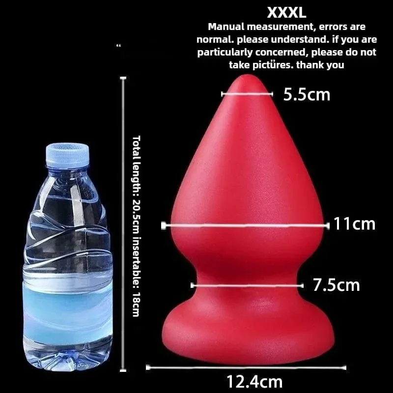 Enorme plugue anal líquido silicone macio cônico butt plug grandes vibradores anais para mulheres homens g-ponto/massagem de próstata 18 + brinquedos sexuais