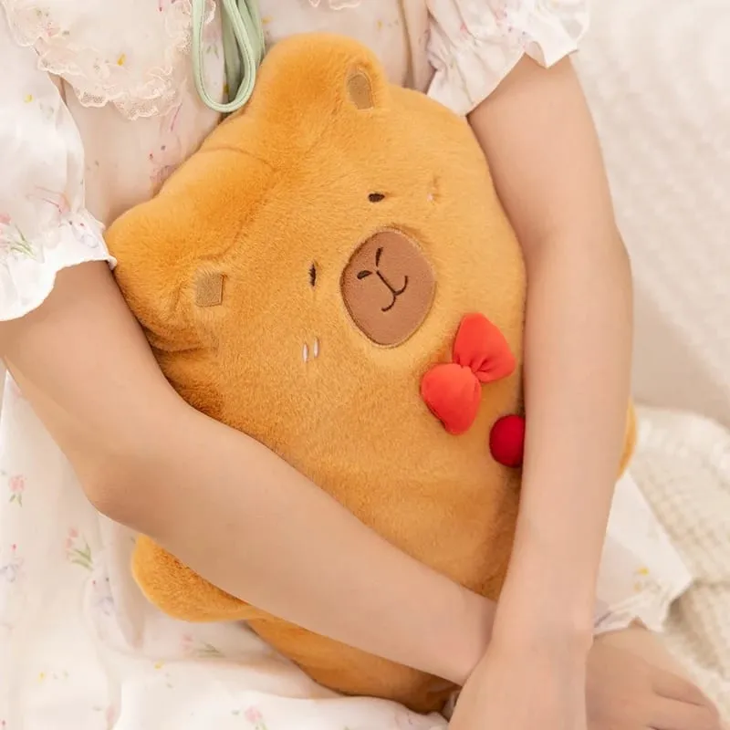 Almohada navideña Capybara, pan de jengibre, tiro relleno, sofá de felpa, respaldo, decoración para la habitación del hogar — image 6