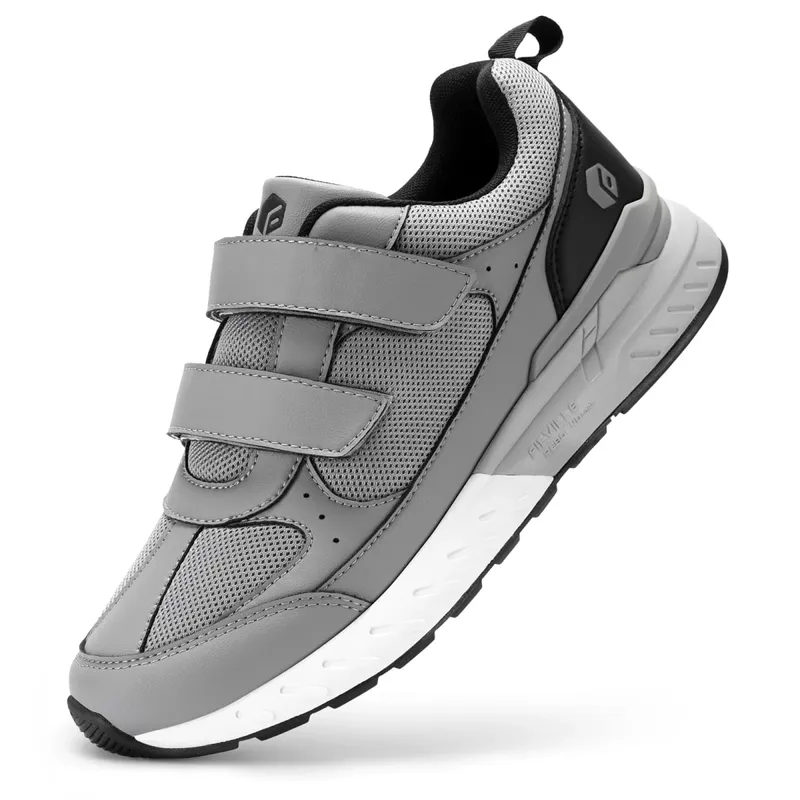 FitVille Sapatos para diabéticos para homens, largura extra larga, fechamento ajustável, tênis para caminhada, para alívio da dor nos pés, inchados — image 8