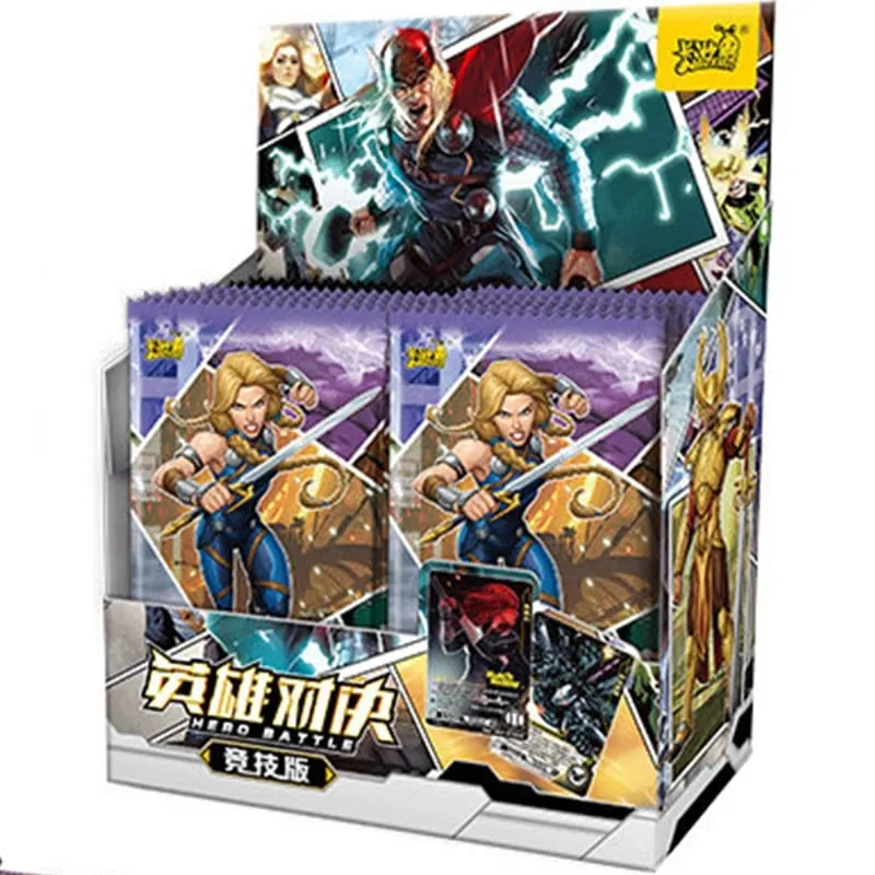 Genuine Card Heroes Duel Card Competitive Version Iron Man Thor Captain CR America Collection Cards Toys