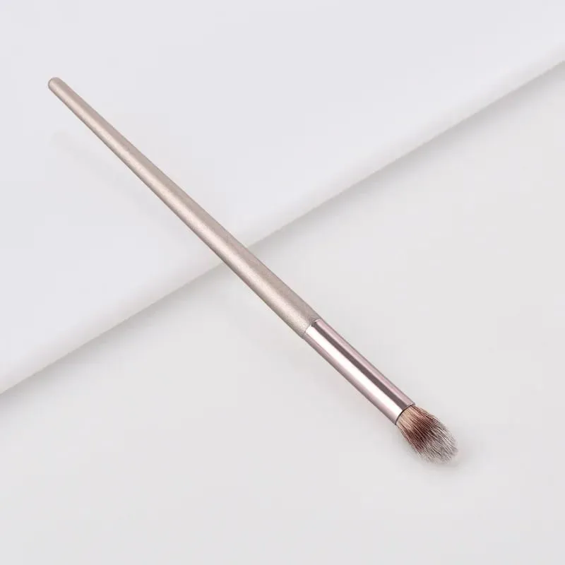 Pincéis de maquiagem coloridos champanhe, sombra para os olhos, círculo escuro, corretivo, mistura de cosméticos, pincel macio para mulheres, ferramentas de maquiagem