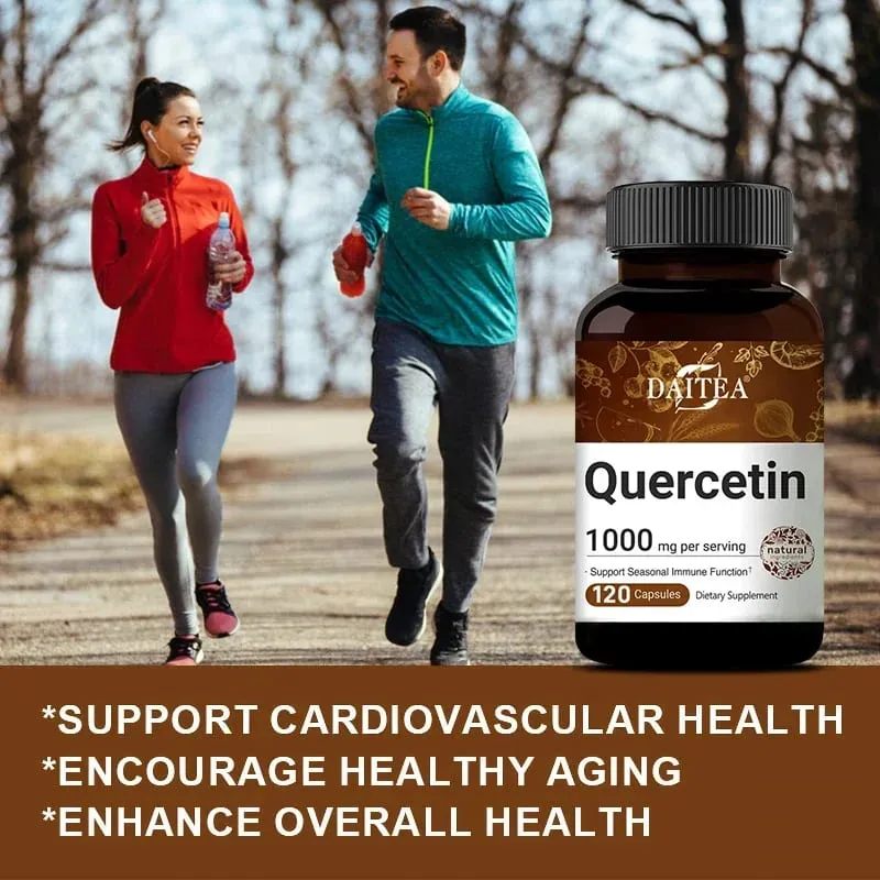 Quercetin Capsules 1000 Mg Supports Immunity Promotes Blood Circulation Metabolism Anti-oxidation Promotes Overall Health