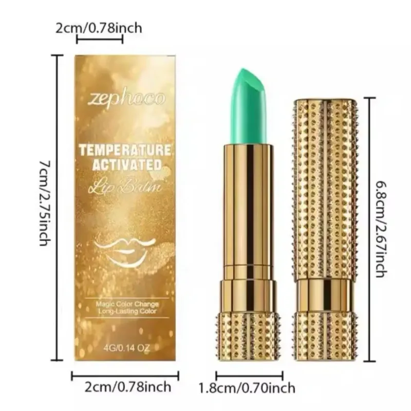 Waterproof Color Changing Lipstick Lip Balm Natural Smooth Magic Lip Makeup Lightweight Texture Nourish Moisturizing Skin Care