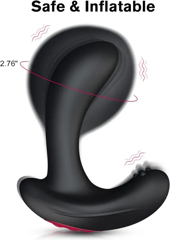 肛門振動器充氣肛塞遠端前列腺按摩器自動充氣振動男性女性前列腺刺激器