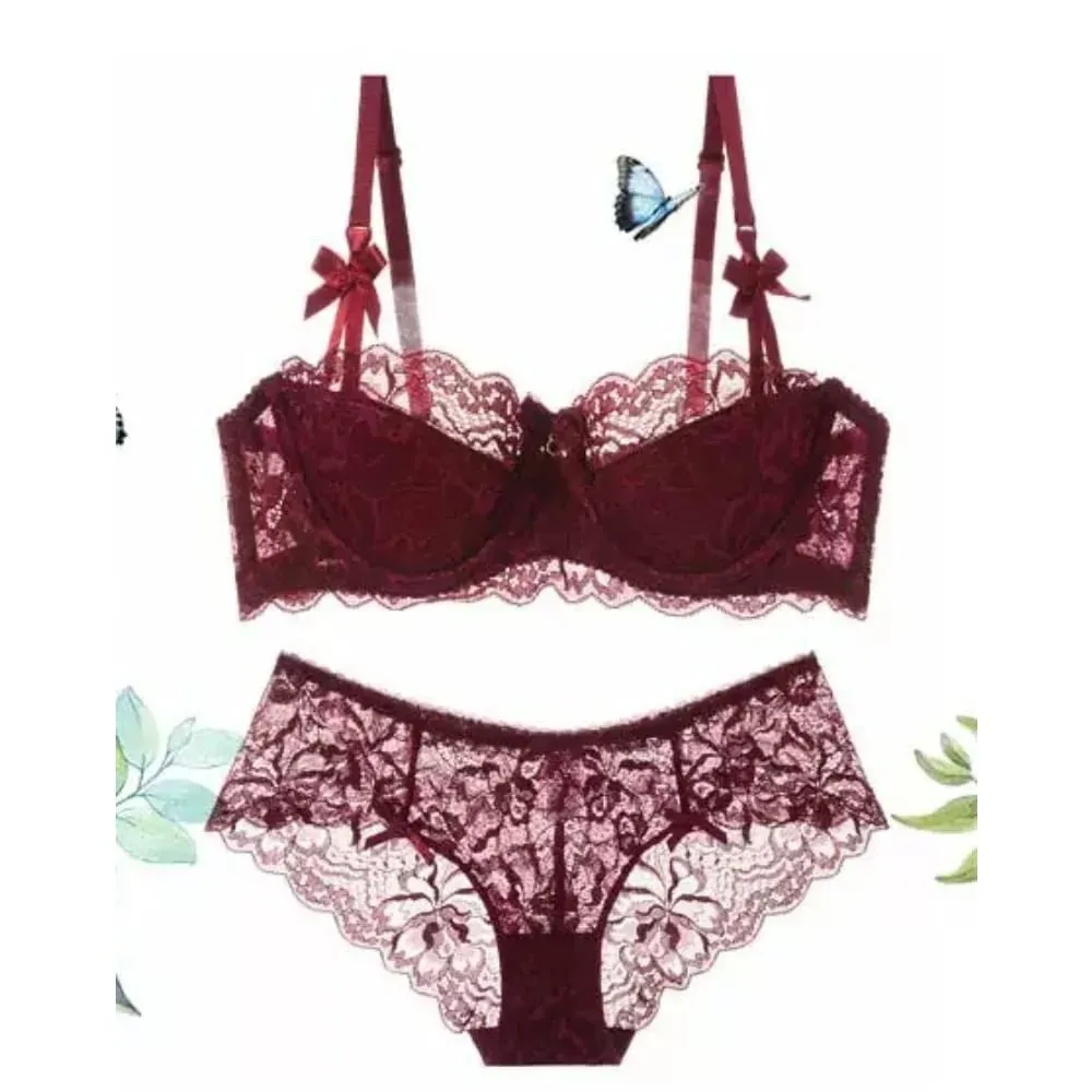Conjunto de sutiã meia xícara de verão, tendência, fino, grande, minimizador de busto, lingerie de abstinência reunida para mulheres, sono diário, roupa casual