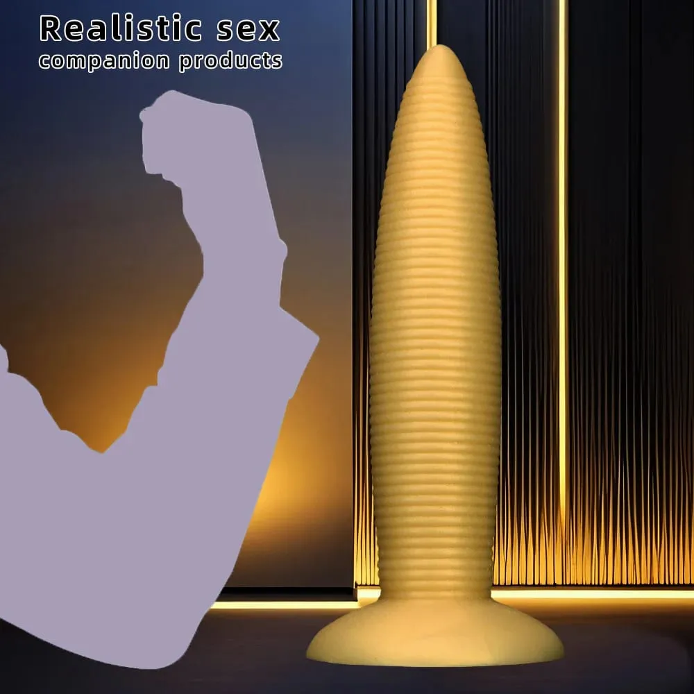 Plugue anal gigante de silicone macio, plugue anal grosso, dilatador anal com ventosa, brinquedos sexuais adultos para mulheres e homens