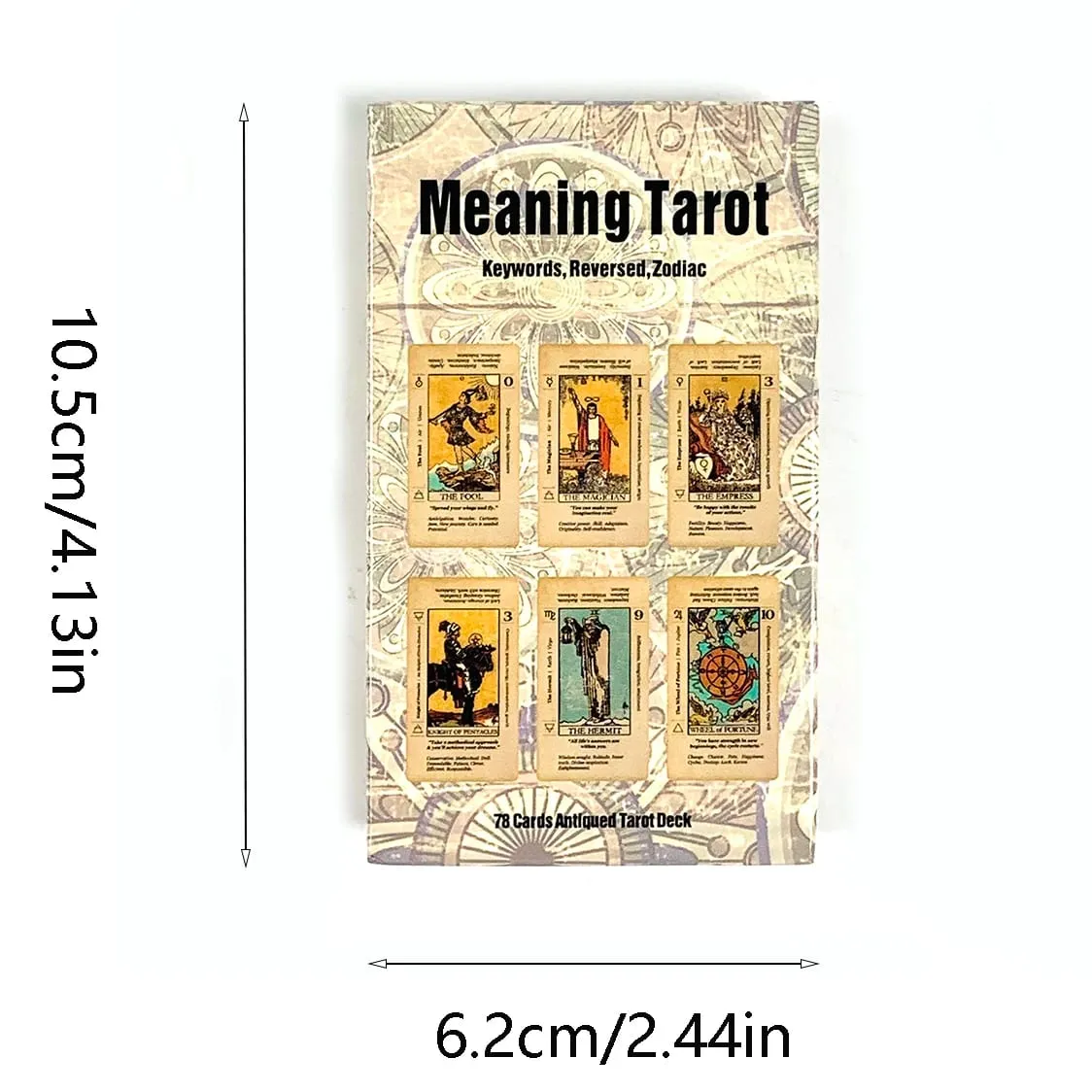 Significado baralho de tarô 78 cartas com palavras-chave significados em cartas adivinhação jogo de cartas para leitores de tarô iniciantes — image 6