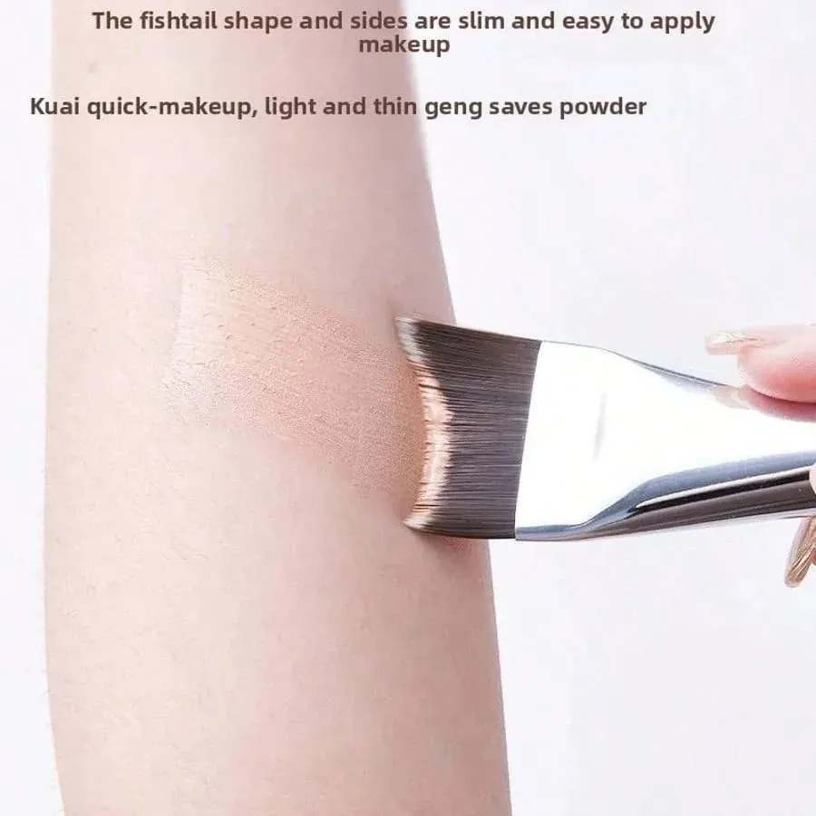 Pincel de maquiagem com design crescente atualizado, pincel ultrafino e suave para aplicação de máscara líquida, espátula, pincéis de maquiagem, ferramentas de beleza