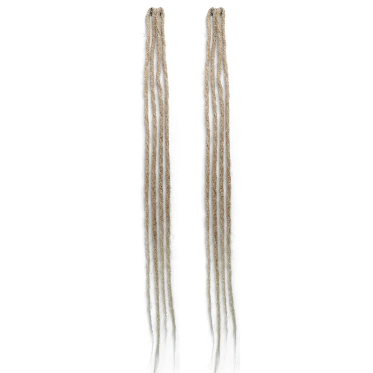2Pcs Clip in Braid Hair Extensions Wig Synthetic Dreadlock Hair Pieces Bohemian Hair Accessories For Women Daily/Party Use