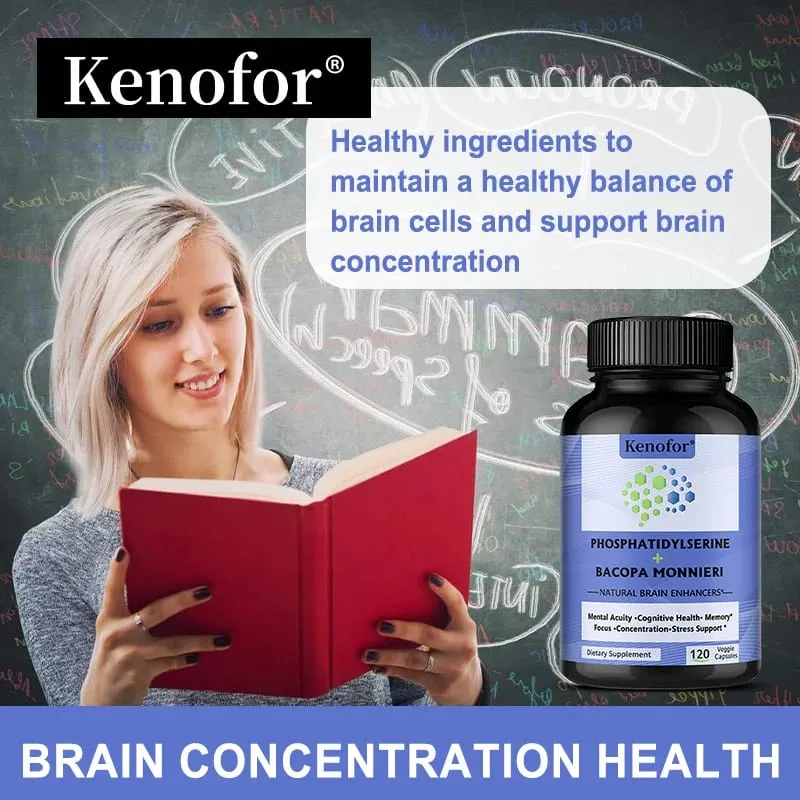 Phosphatidylserine Supplement with Bacopa Monnieri Brain Supplement Supports Healthy Thinking Memory Creativity