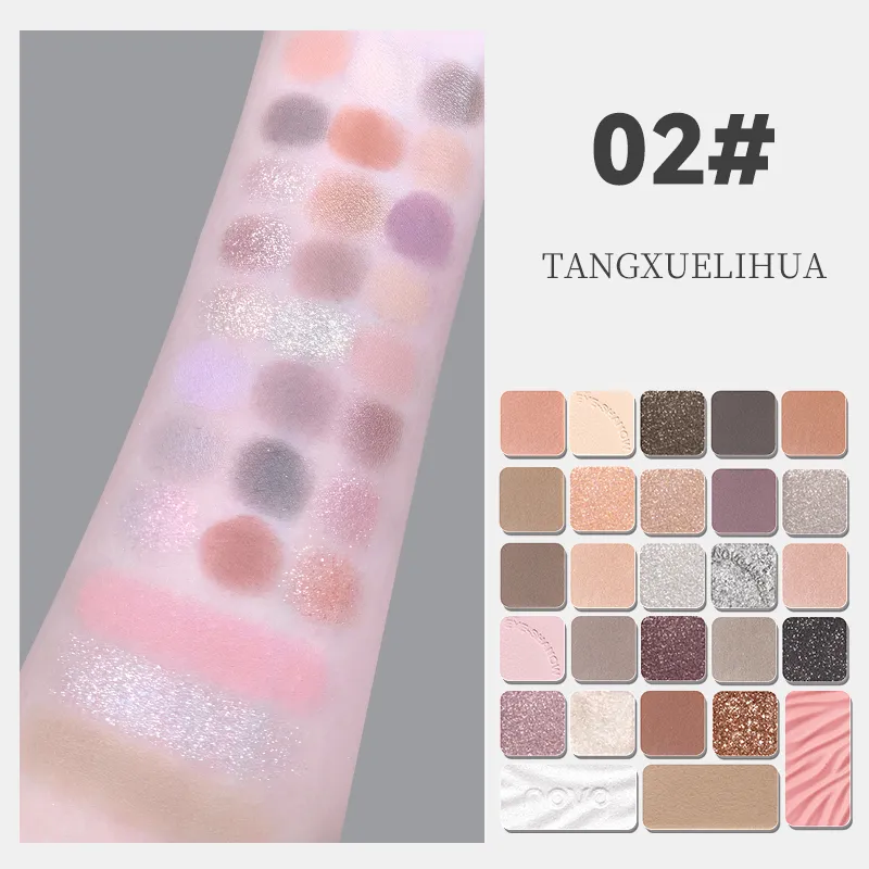 Sombra de olho mult com 27 tons, glitter perolado fosco, placa grande, blush, alto brilho, contorno multifuncional, novo estilo — image 2