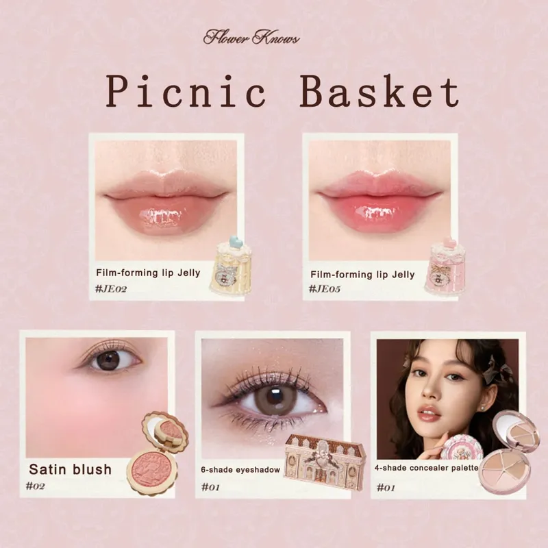 Sweety Bear Cookie Collection Viral Make Kit Lip Gloss Cream Blush Concealer