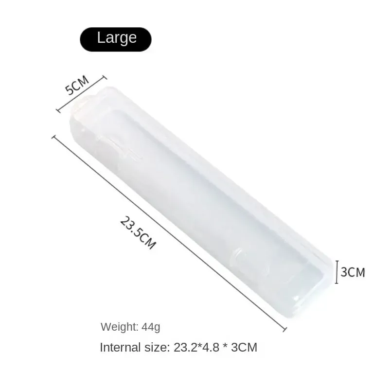 Organizador de pincel de maquiagem portátil, lápis de sobrancelha, pauzinhos, transparente com capa, caixa de armazenamento, acessórios de cozinha