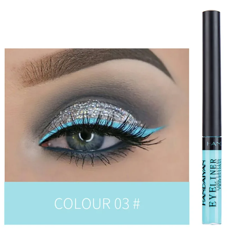 Caneta delineadora neon com luz uv, maquiagem para olhos, vermelho, à prova d'água, cor líquida, lápis de maquiagem, cosméticos, amarelo, fosco, roxo