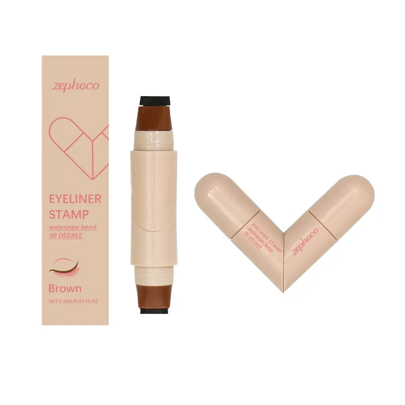Dual-Ended Liquid Eyeliner Stamp Pen Series - Smooth Application for Flawless Lines Versatile & Highly Pigmented Eye Makeup