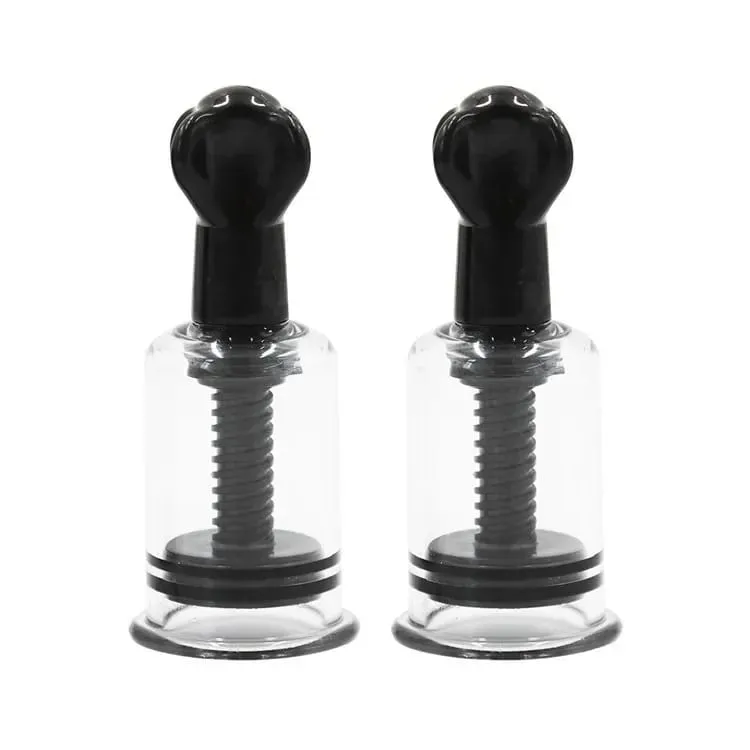2pcs BDSM Adult Nipple Suction Cup Breast Clitoris Sucker Erotic Nipple Clamp Pump Adult Game Breast-fed Sex Toys for Women Men
