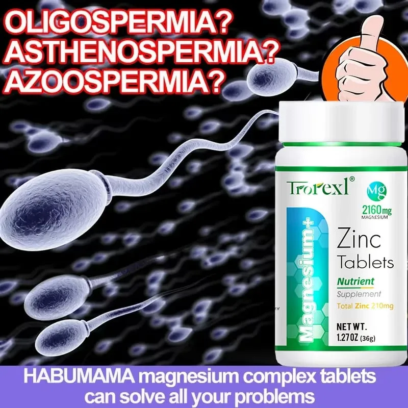 Melhor suplemento de magnésio e zinco 60 comprimidos aumentam a vitalidade, saúde imunológica
