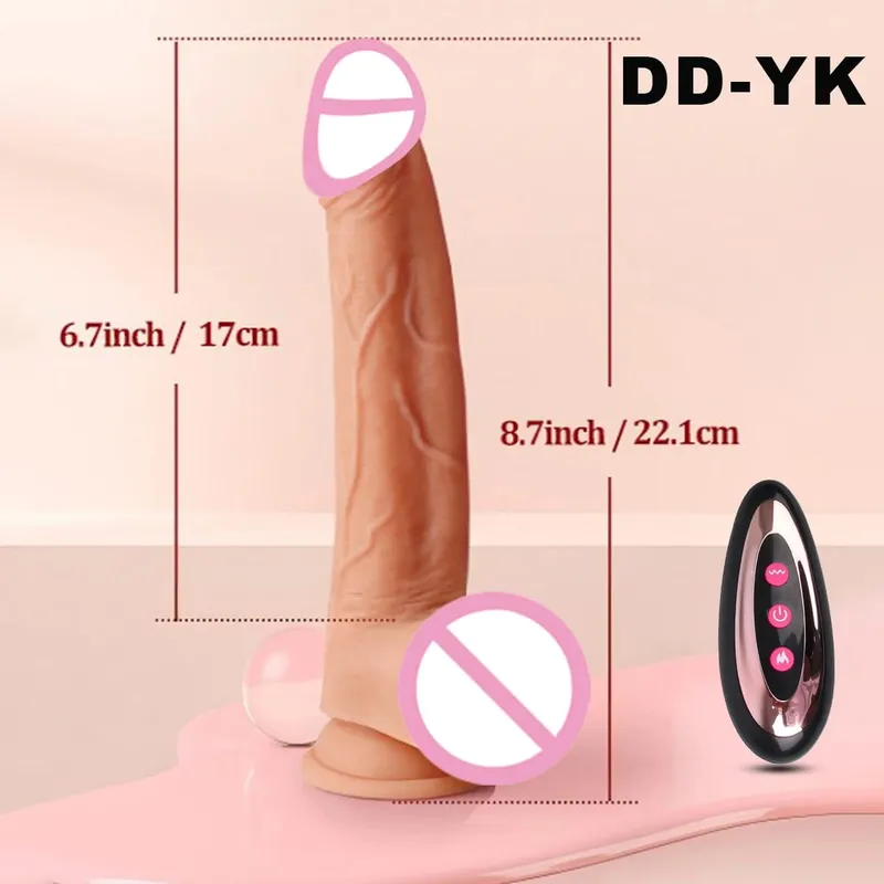 Vibrador enorme realista, vibração para masturbação feminina, penetração telescópica do pênis, vibrador anal, pau grande, brinquedos sexuais adultos sexy