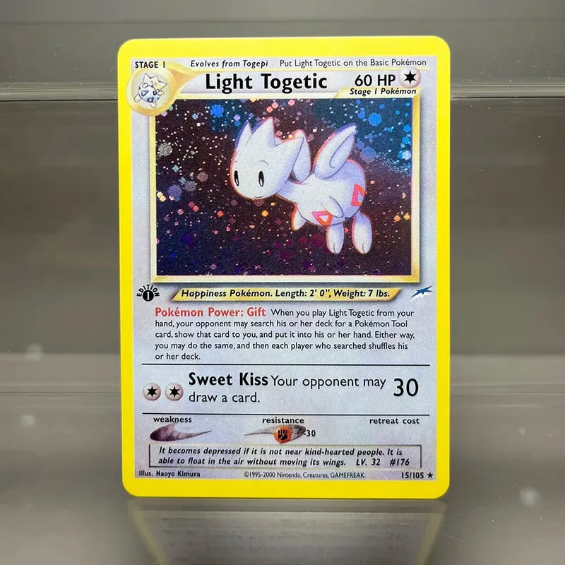 Neo destino charizard ptcg cartão de coleção única 1ª edição 1996 tyranitar gengar cartão pkm cartões proxy brinquedos presentes