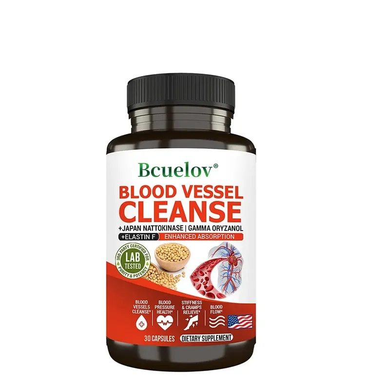 Suplemento de Limpeza Vascular - Aumenta a Absorção, Dissolução, Circulação Sanguínea - Flexibilidade e Elasticidade Circulação