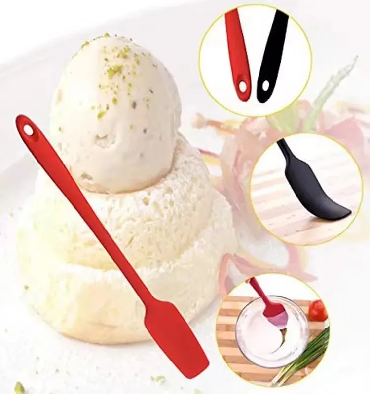 Espátula de silicone com cabo longo para cozinha, espátula raspadora de jarra, antiaderente, raspador de borracha, smoothies, liquidificadores, cozimento
