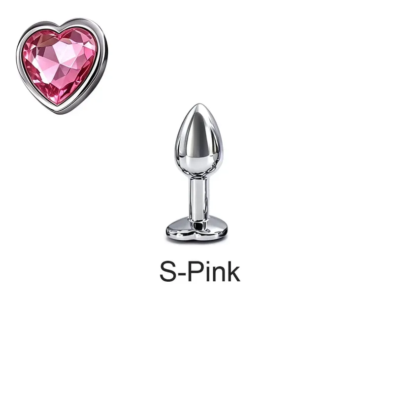 5 tamanhos de metal anal plug conjunto com base de coração suave massagem de próstata butt plug brinquedos sexuais para homens mulheres casais