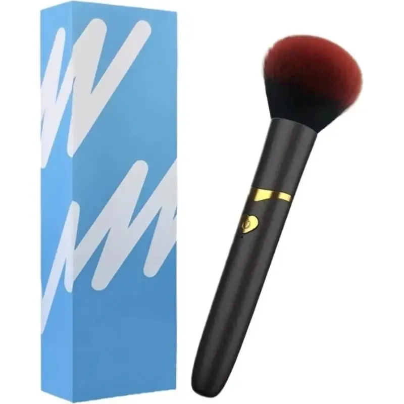 10 engrenagem vibração escova de maquiagem elétrica escova de maquiagem recarregável usb escova cosmética para pó líquido blush corretivo
