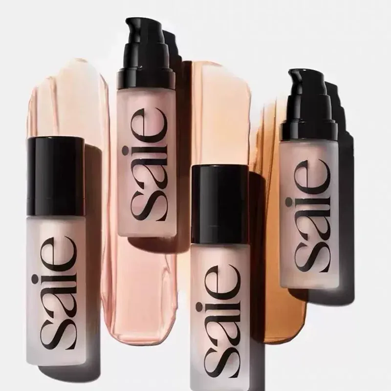Saie Hydrating Blendable Dewy Liquid Blush Matte Sponge Head Blusher Natural Lasting Brighten Facial Contour Blush Tint Makeup