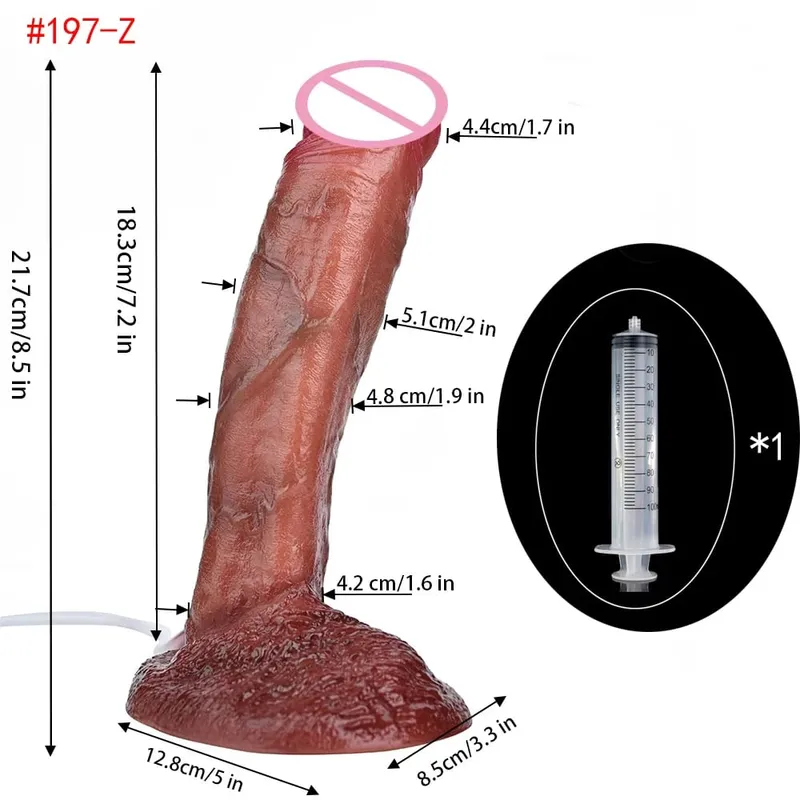Pênis realista de silicone, ejaculação, grande vibrador realista com ventosa, toque de pele, brinquedos sexuais anais para mulheres