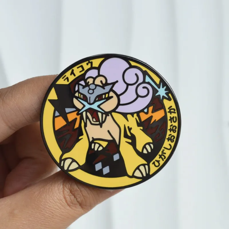 Alfinetes de lapela esmaltados pokemon, broches para mochilas, emblemas de ferro, broche fashion para roupas, joias, presentes, amigos