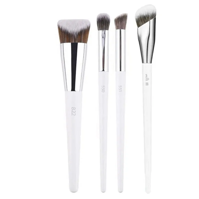 1 Buah Kuas Rias Bubuk Putih 3D Kuas Rias Dasar Foundation Cair 3D Alat Kecantikan Concealer Mata Wajah Detail Pencampur Eyeshadow