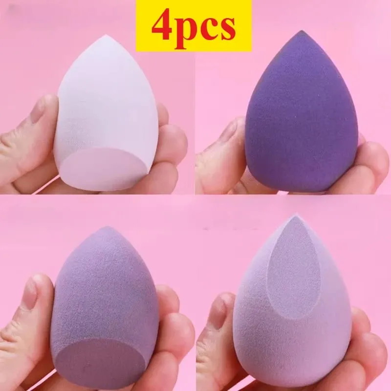 4/7/18 Piece Makeup Sponge Set Suitable for Liquid BB Cream Powder Application Makeup Egg Dry Wet Dual-Use Powder Puff Girl
