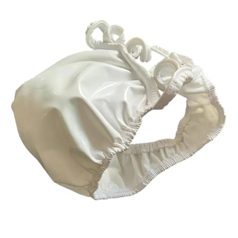 Tangas de couro de látex para homens pretos g-string acabamento brilhante pu poliéster elastano 15 pu 72 poliéster 13 elastano