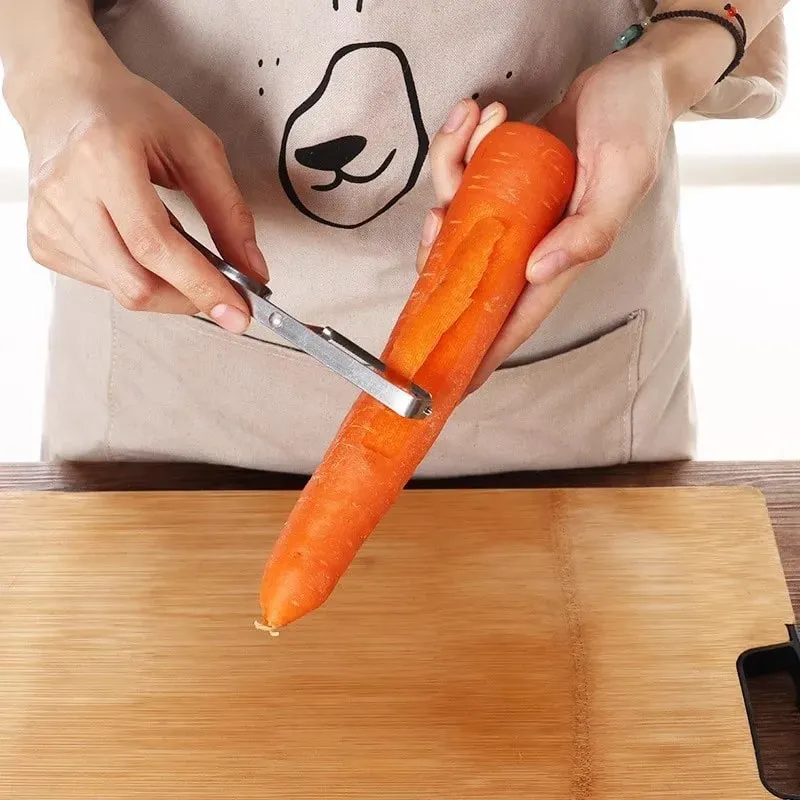 Descascador de aço inoxidável, plaina de melão, acessórios de cozinha multifuncionais, raspador de batata, descascador de frutas, novo uso doméstico