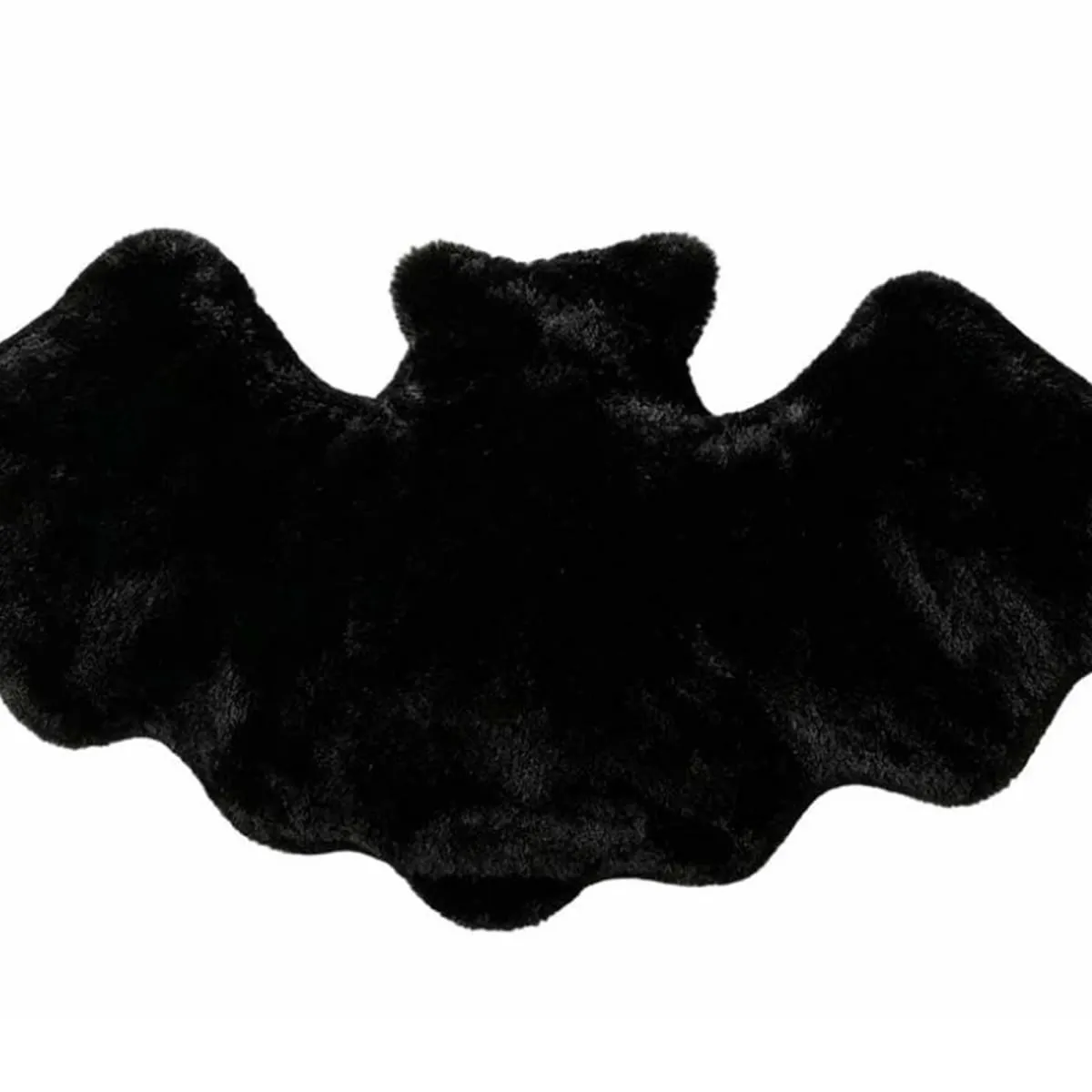 Gothic Throw Pillows 17.72x9.06 Inch Halloween Decorative Pillow Furry Bat Plush Pillows for Halloween Decorative Home Sofa Bed