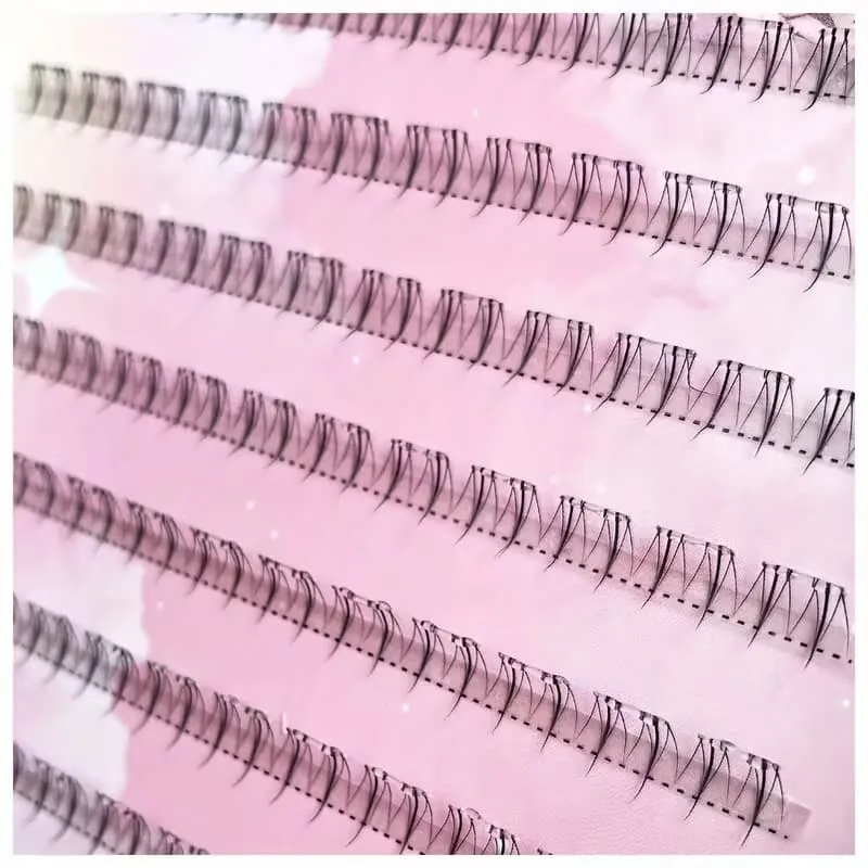 120pcs cílios inferiores autoadesivos de chama pequena e 80pcs cílios inferiores de fada sem cola 5mm de comprimento cada um para maquiagem dos olhos
