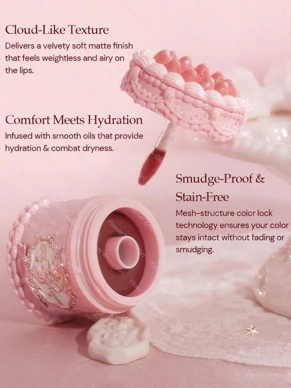 Flower Knows Batom Sólido Perfume Rímel Conjunto de fragrância de longa duração para mulheres