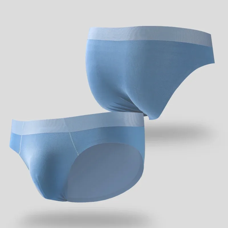 2 peças roupas íntimas masculinas, cuecas triangulares masculinas, antibacterianas sem costura, shorts triangulares respiráveis