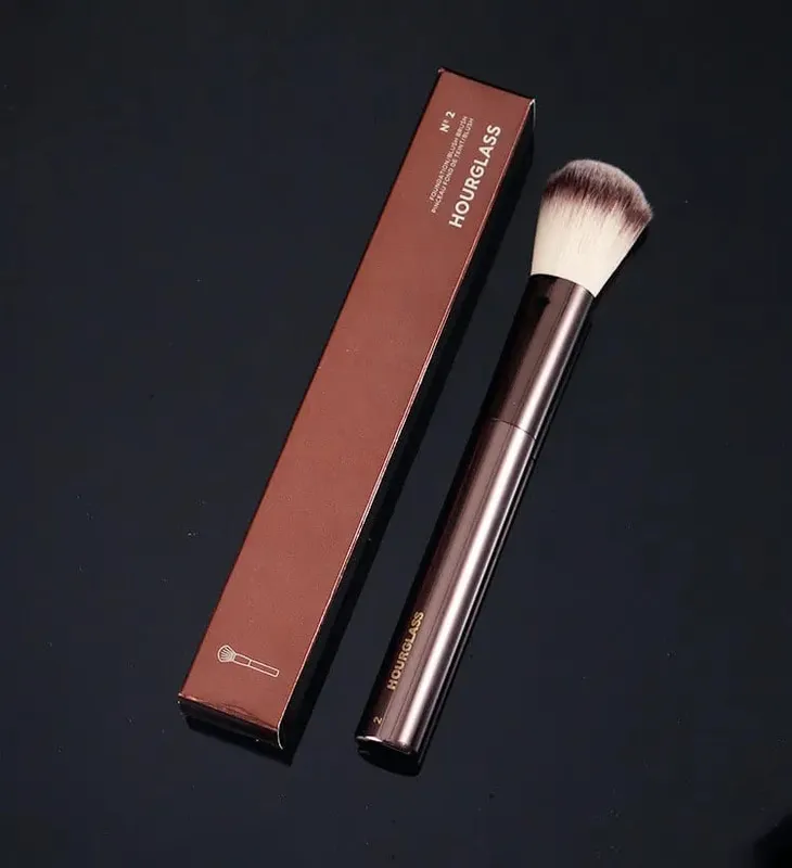 1 pc HG Pro Makeup brushes Powder contour Blusher Make up brush Highlight Bronzer exquisite Professional metal handle with box