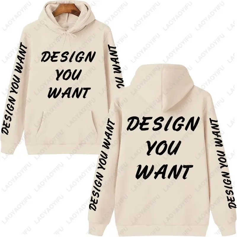 Customized Photo Personalized Hoodie Autumn Warming and Comfort Sweatshirt Unisex Casual Custom Printed Text DIY Hoodie Fashion