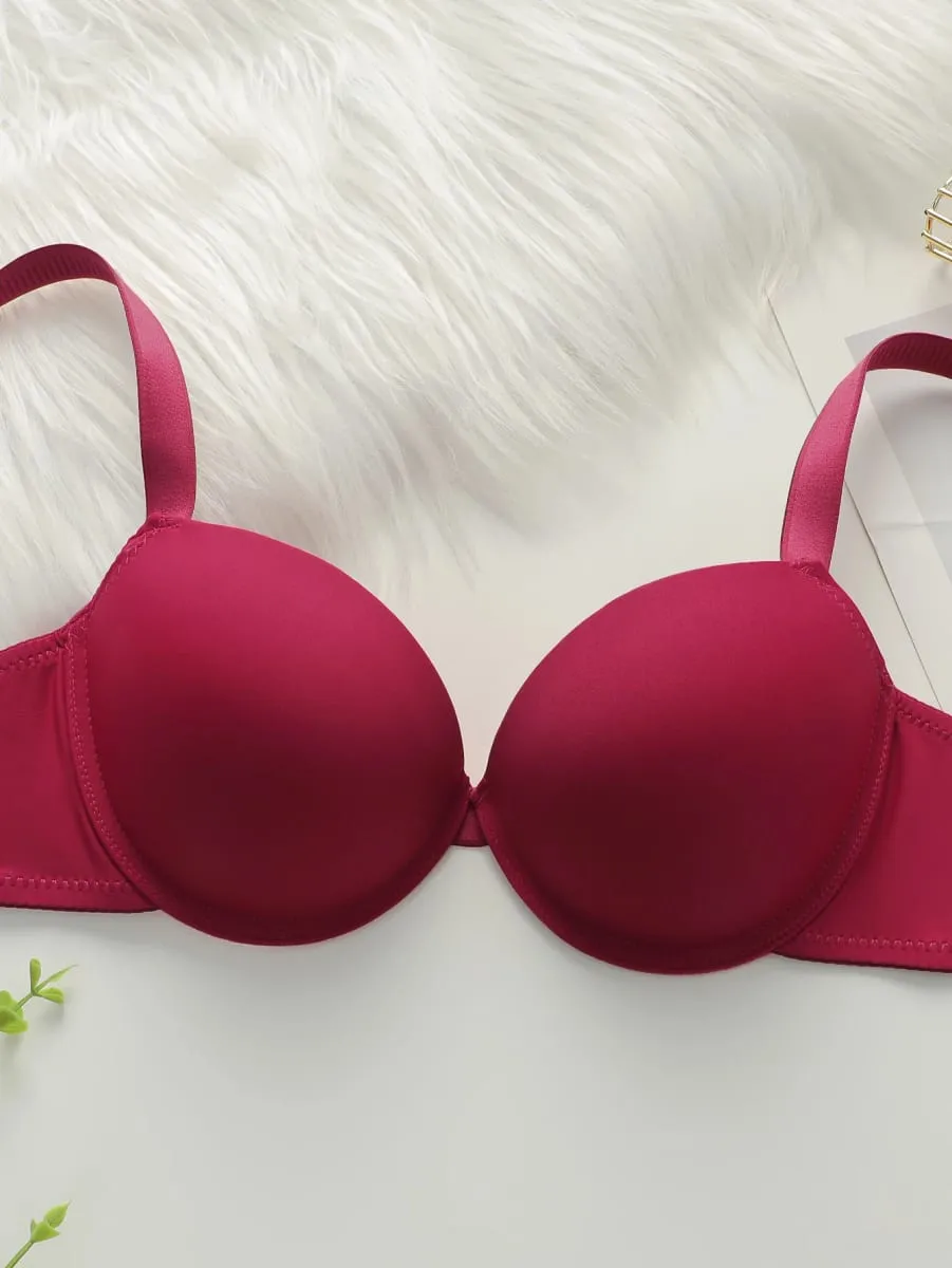 Sutiã acolchoado grosso sexy com suporte de aço é adequado para seios pequenos para mostrar seu tamanho Conjunto de roupa íntima feminina B2051