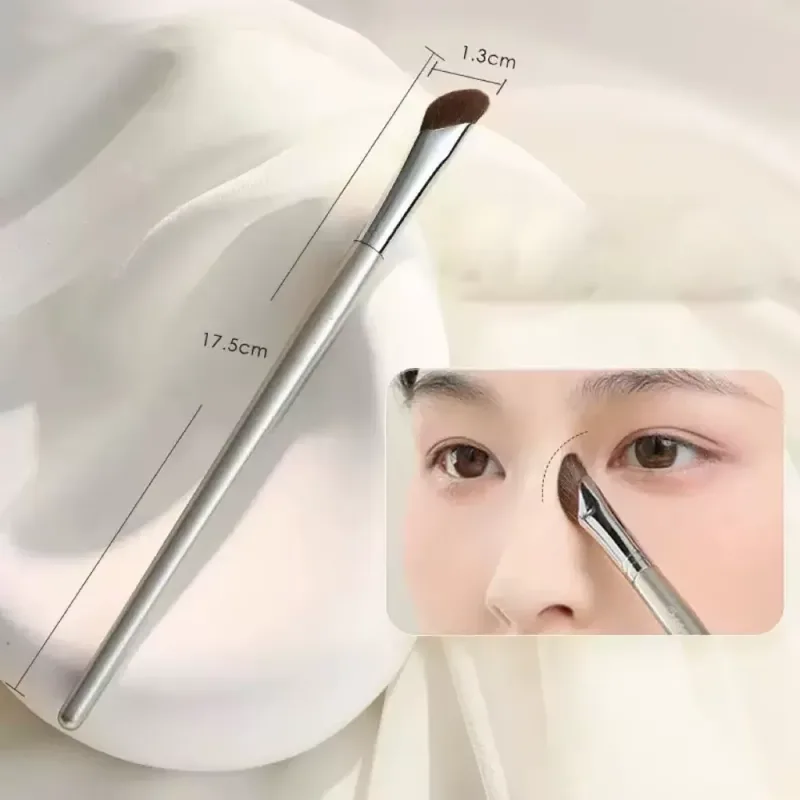 1 pçs nariz sombra escova ângulo contorno pincéis de maquiagem rosto bronzer nariz silhueta sombra cosméticos mistura compõem ferramenta