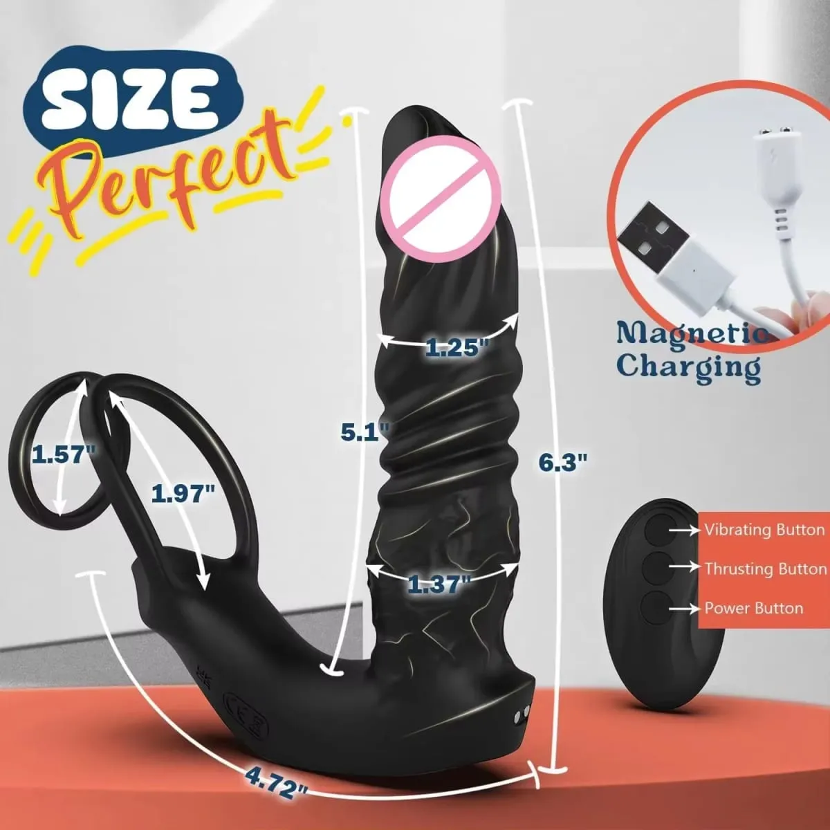 Bluetooth app vibrador vibrador massageador de próstata empurrando telescópica próstata anal com anel peniano brinquedo sexual para homens casais — image 5