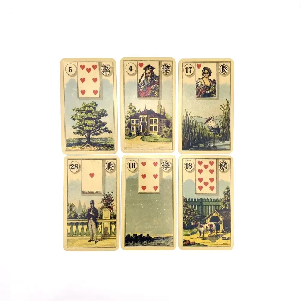 Grand Tableau Lenormand Oracle Decks A 36 English Divination Edition Deck Borad Games with Paper Manual