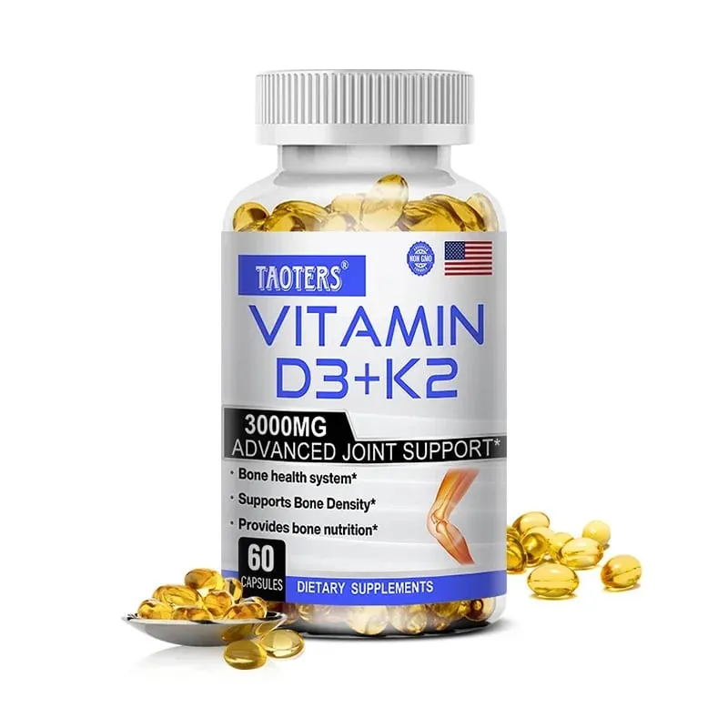 Vitamin D3 & K2 | Bone & Cardiovascular Health Support Immune System Support 120 Capsules