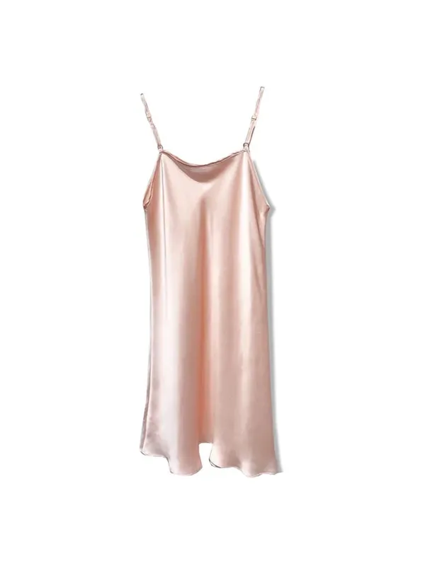 Suyadream mini vestido feminino 19mm 100% seda real sem mangas sólido alça espaguete vestidos de dormir 2025 roupas chiques elegantes