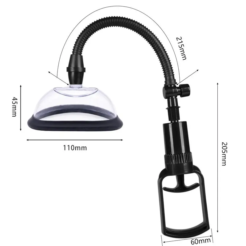 Manual Vagina Pump Breast Sucking Massager Vaginal Clitoral Suction Cup Sexual Enhancers Nipple Stimulator Sex Toy for Women